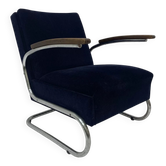 Chromed Bauhaus armchair Type S-411 by W. Gispen for Mücke Melder, 1930s
