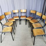 Lot of 18 vintage chairs "mullca"