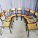 Lot de 18 chaises vintage "mullca"