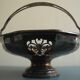 old silver metal basket cup silver metal basket