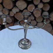 Patinated silver candlestick