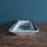 Saint Amand Terre de fer soap dish pocket with blue Anemone decor