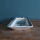 Saint Amand Terre de fer soap dish pocket with blue Anemone decor