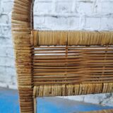 Vintage rattan shelf