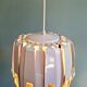 Scandinavian pendant light in metal and prismatic glass, Werner Schou, 1960-70