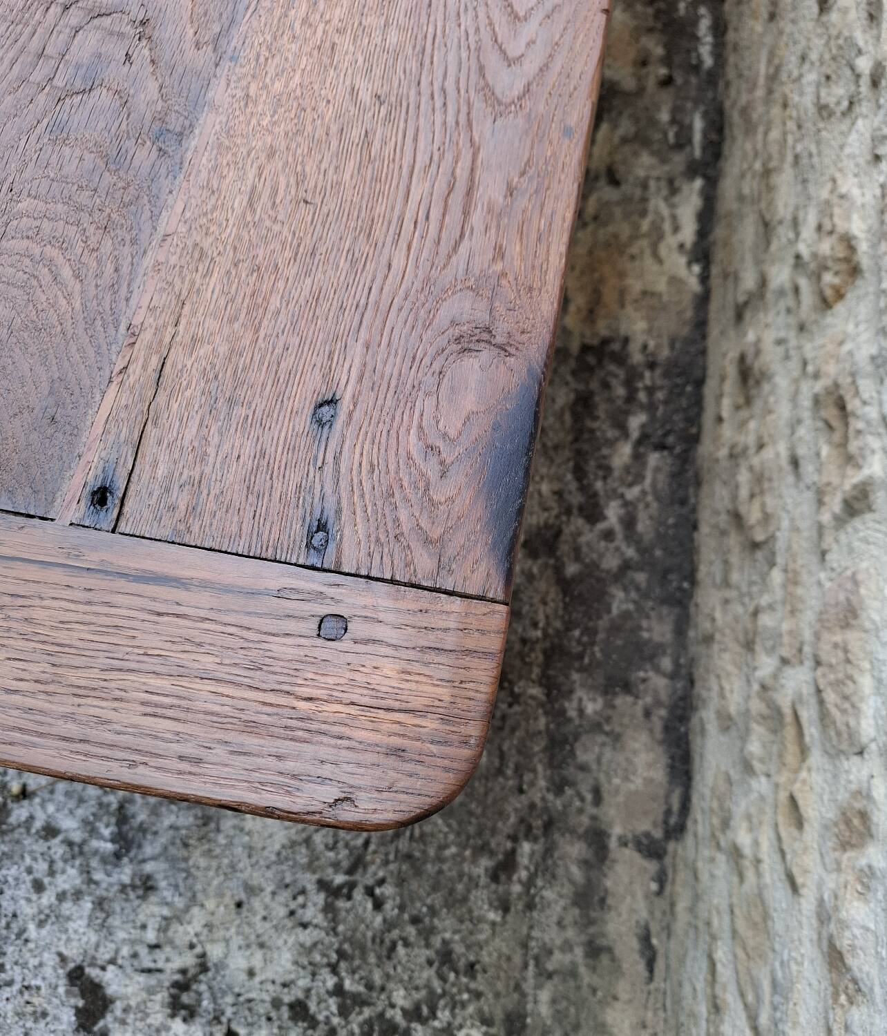 Table de ferme en chêne massif