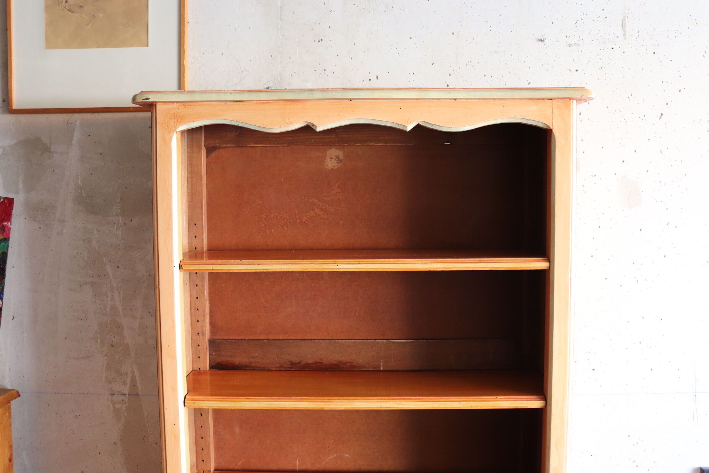 Antique solid wood bookcase