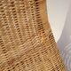 Vintage rattan chaise longue deck chair - 1970s