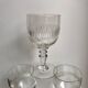 Ensemble de 8 verres à pied en verre moulé années 30 début XXème
