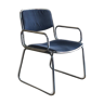 Blue/silver chair