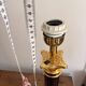 Pair of Neo-Classical Burgundy Lamps with Jansen Style Shades, Chic Le Dauphin