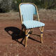 Pair of chairs bistro paris terrace in rattan and caning