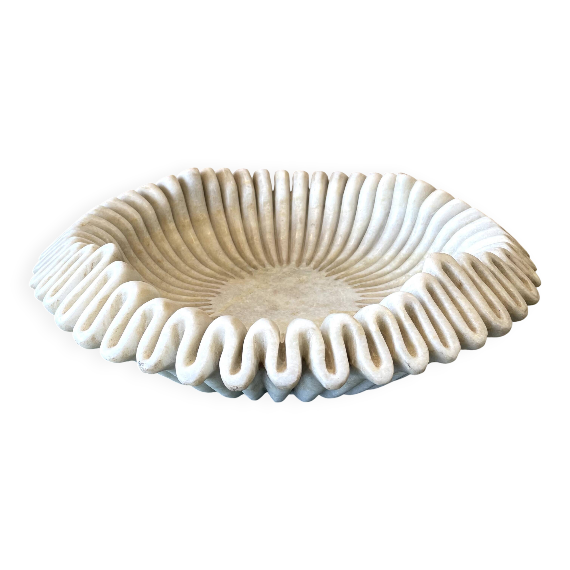 Hand-carved marble platter