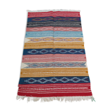 Multicolored handmade Berber kilim carpet 140x95cm