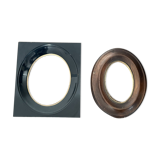 2 oval frames from the 19th century
