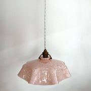 Clichy pink opaline pendant light