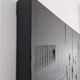 Minimalist monochrome abstract painting black