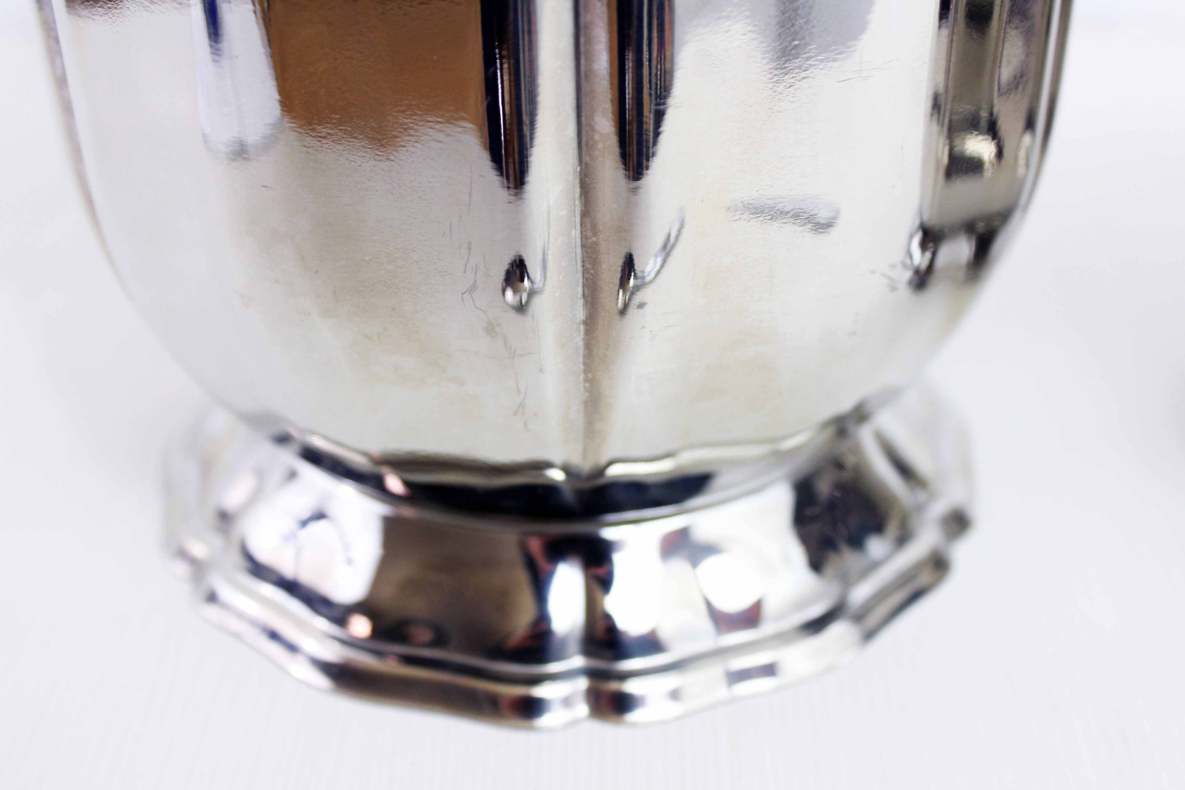 Vintage stainless steel champagne bucket and ice bucket