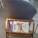 vintage rattan magazine rack