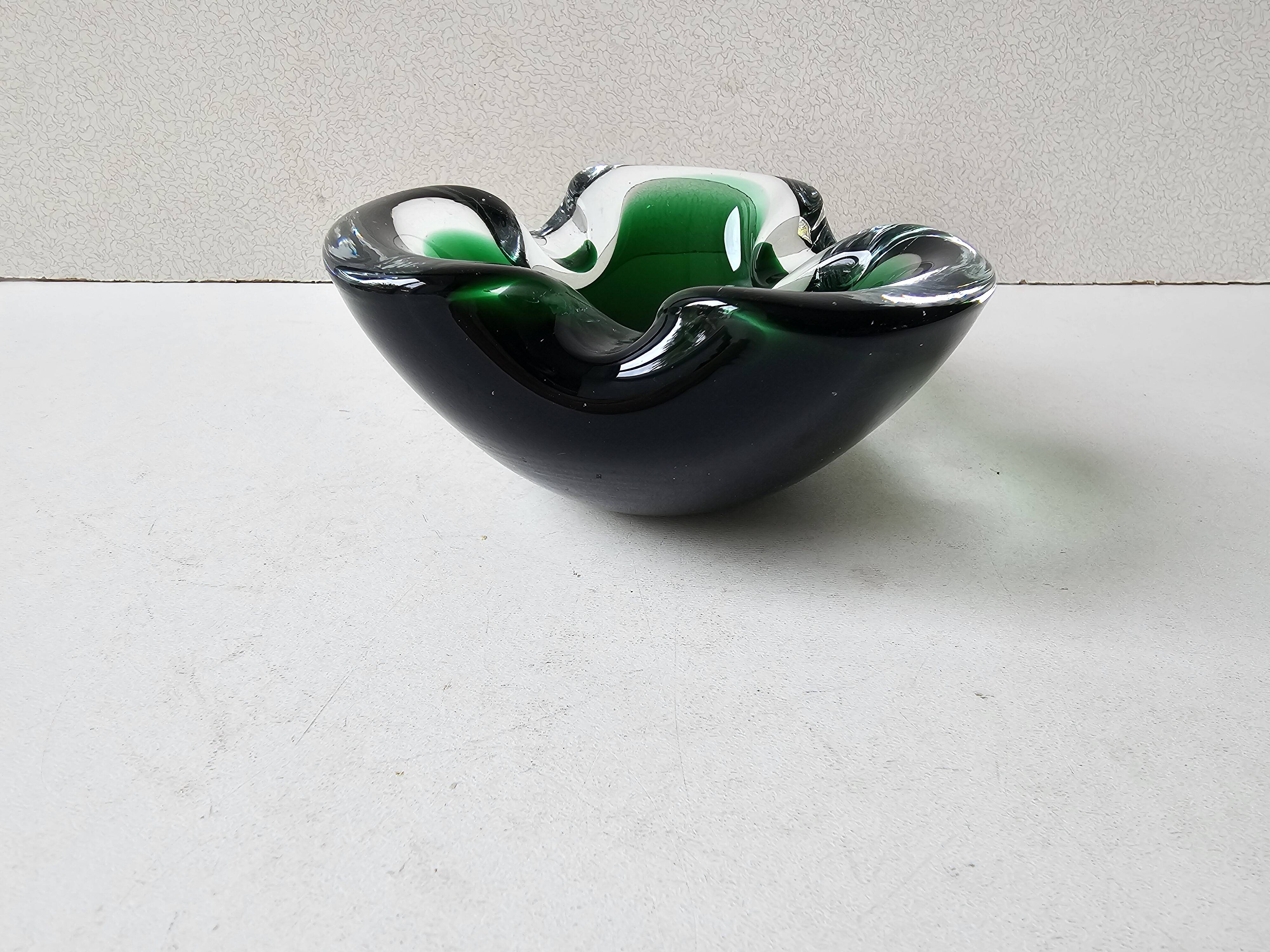 Murano Glass Ashtray Designed by Flavio Poli - 1960s