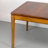 Danish Extendable Solid Teak Dining Table by Glostrup, 1970s