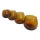 Set of amber glasses