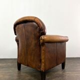 Club chair sheep leather