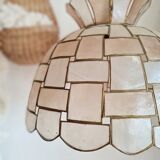 Vintage suspension in mother-of-pearl and brass