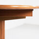 Table ovale danoise en teck avec 2 extensions