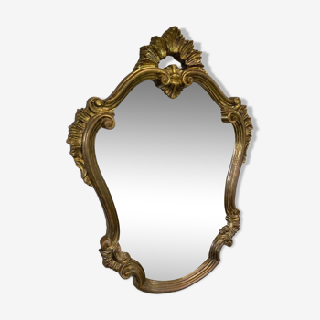 Large baroque style gilded mirror.