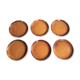 Series of 6 dessert plates