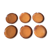 Série de 6 assiettes à dessert