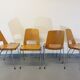 4 vintage stackable chairs model barrel Manhattan brand Baumann brand 70s