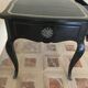 Black lace-up regency-style flat desk