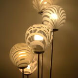 Vintage floor lamp 5 Globes Mazzega cascading