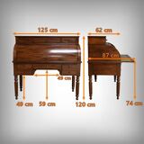 Mahogany Cylinder Desk, Restoration Period – Part 1 of the 19th Century