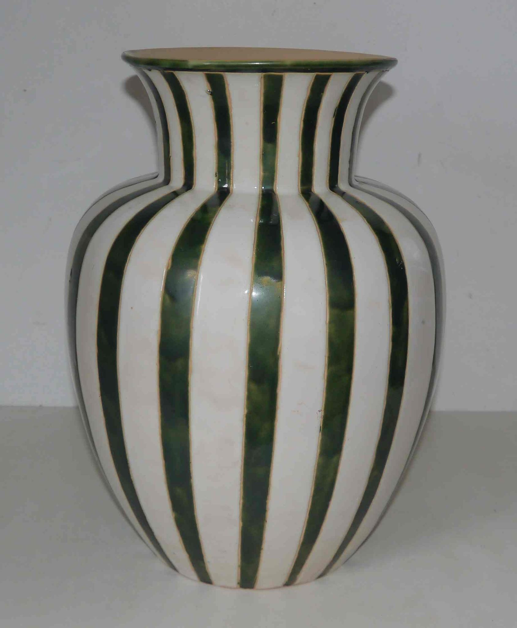 Vase potiche ancienne en céramique 40 cm années 50 signé « PH »