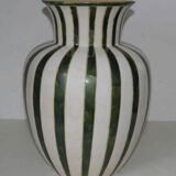 Vase old ceramic potiche 40 cm 50s signed "PH"