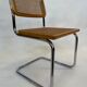 Chaise design Cesca modèle b32 en chrome