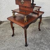 Japanese style table with bronze ornaments by Gabriel Viardot