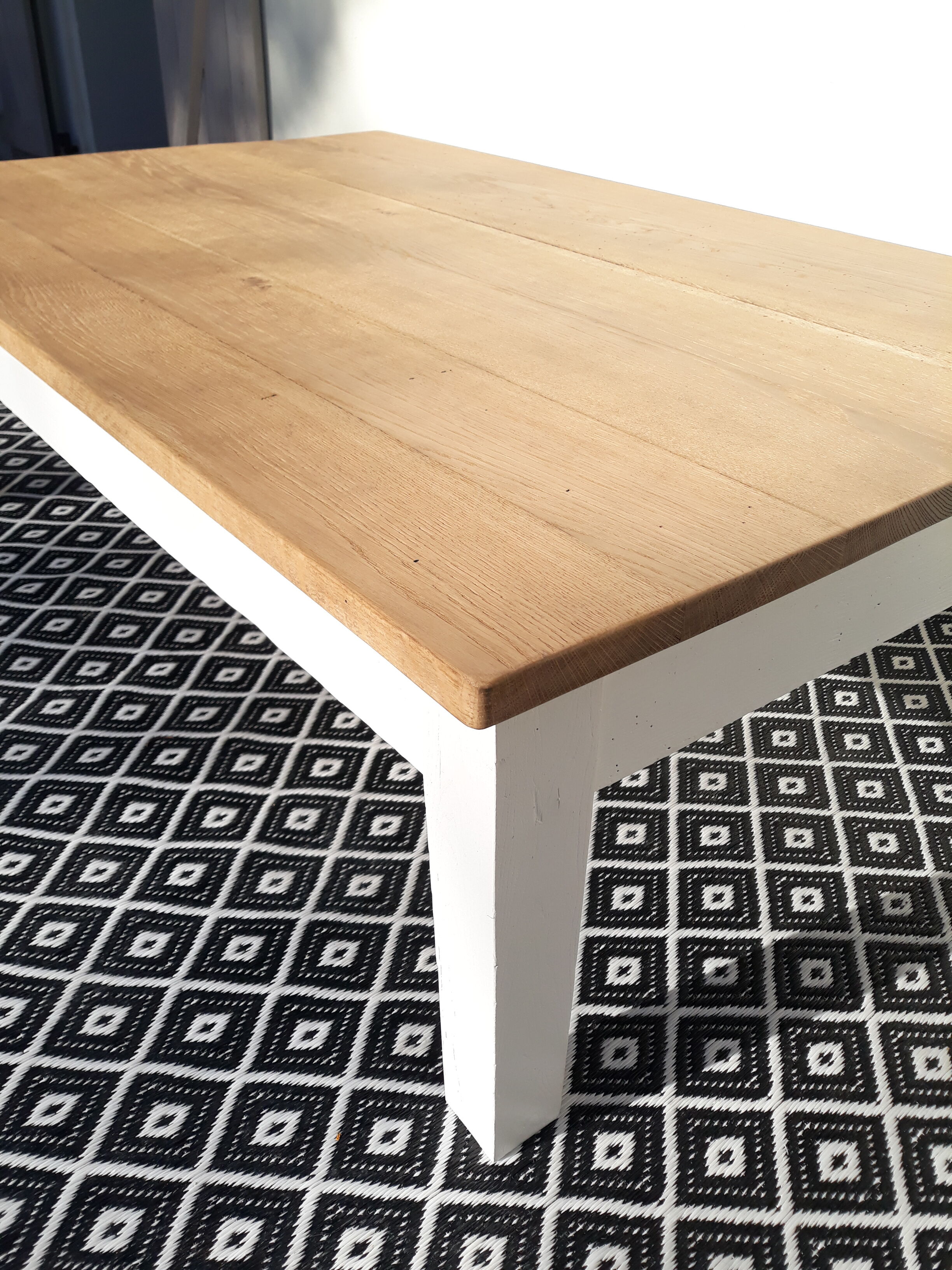 Solid oak farm coffee table