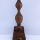 XL turned solid wood lamp base H.45.5 cm