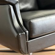 Vintage armchair published by Möbel Mann – elegant black