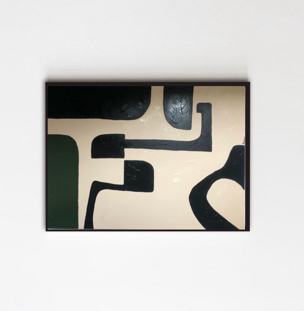 Minimalist abstract acrylic canvas Unstructured 100x81