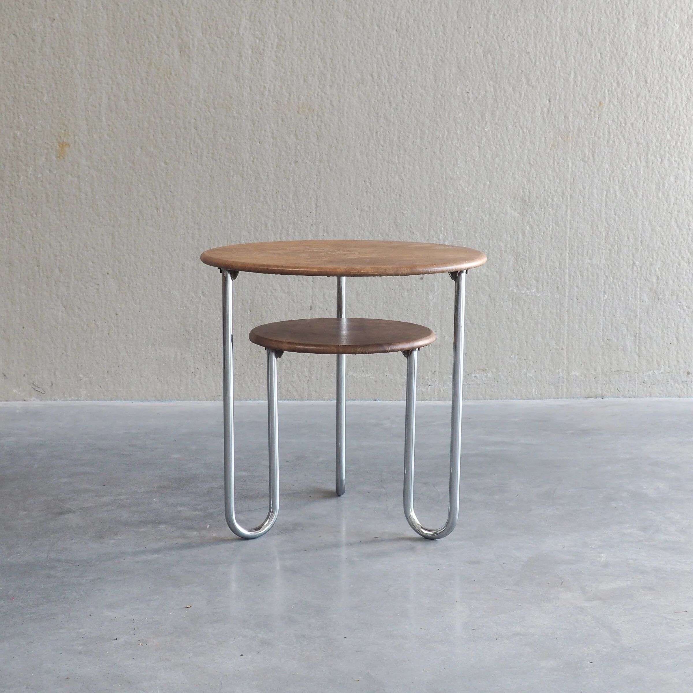 Bauhaus two-tier side table