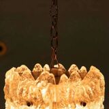 Orrefors Vintage Glass Suspension, Space Age lamp by Fagerlund