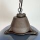 Industrial Blue Enamel and Cast Iron Pendant Lamp, 1960s