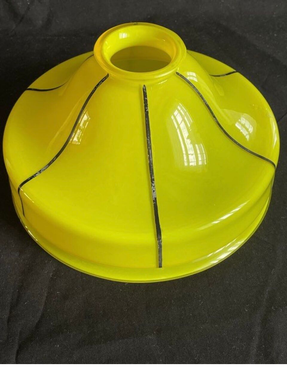 Hanging lamp, Murano yellow, lemon, 1960