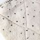 Moroccan berber carpet blessed ouarain ecru with black polka dots and diamonds engraved 150x102cm