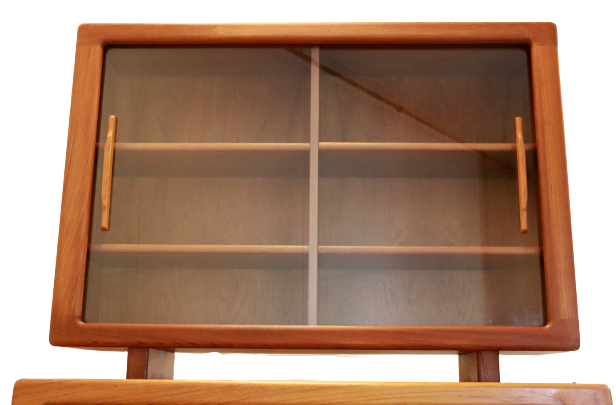 Vintage Danish design Dyrlund two-piece cabinet